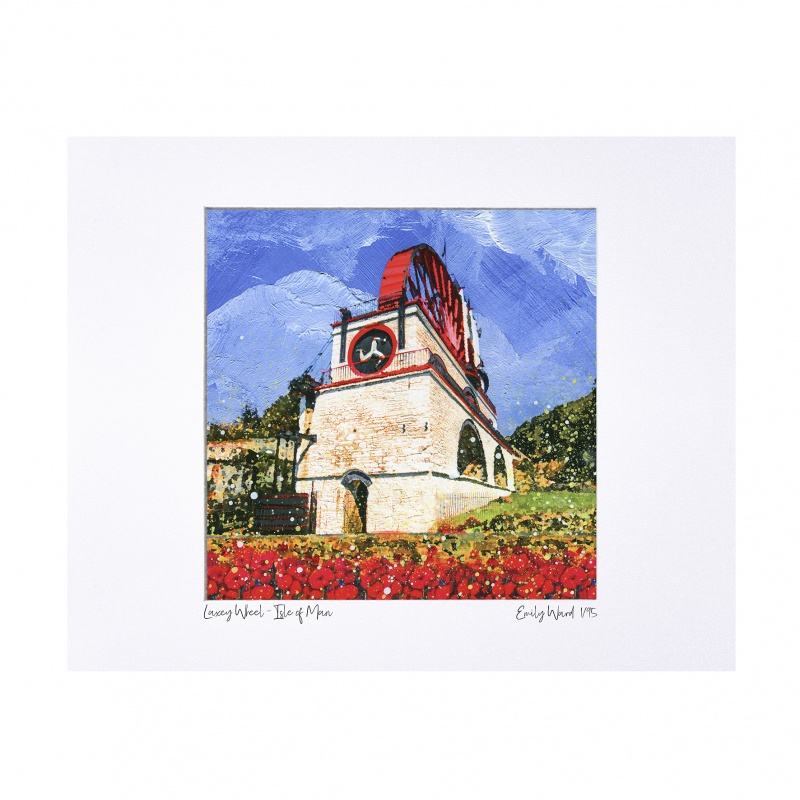 Laxey Wheel Limited Edition Print with Mount